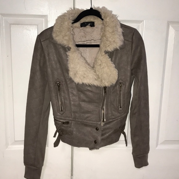 Miss Me Suede Shearing Moto Jacket - Picture 1 of 6